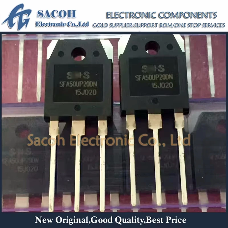 

New Original 10Pcs/Lot SFA50UP20DN SFA50UP20 OR SFA70UP20DN SFA80UP40DN TO-3P 50A 200V Fast Recovery Diode