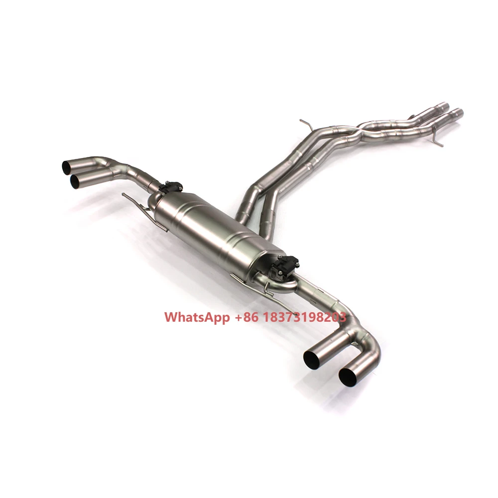 

For Porsche Cayenne Exhaust System Mid-tail High-performance Cat-back Exhaust Pipe Remote Control Electric Valve Exhaust Muffler