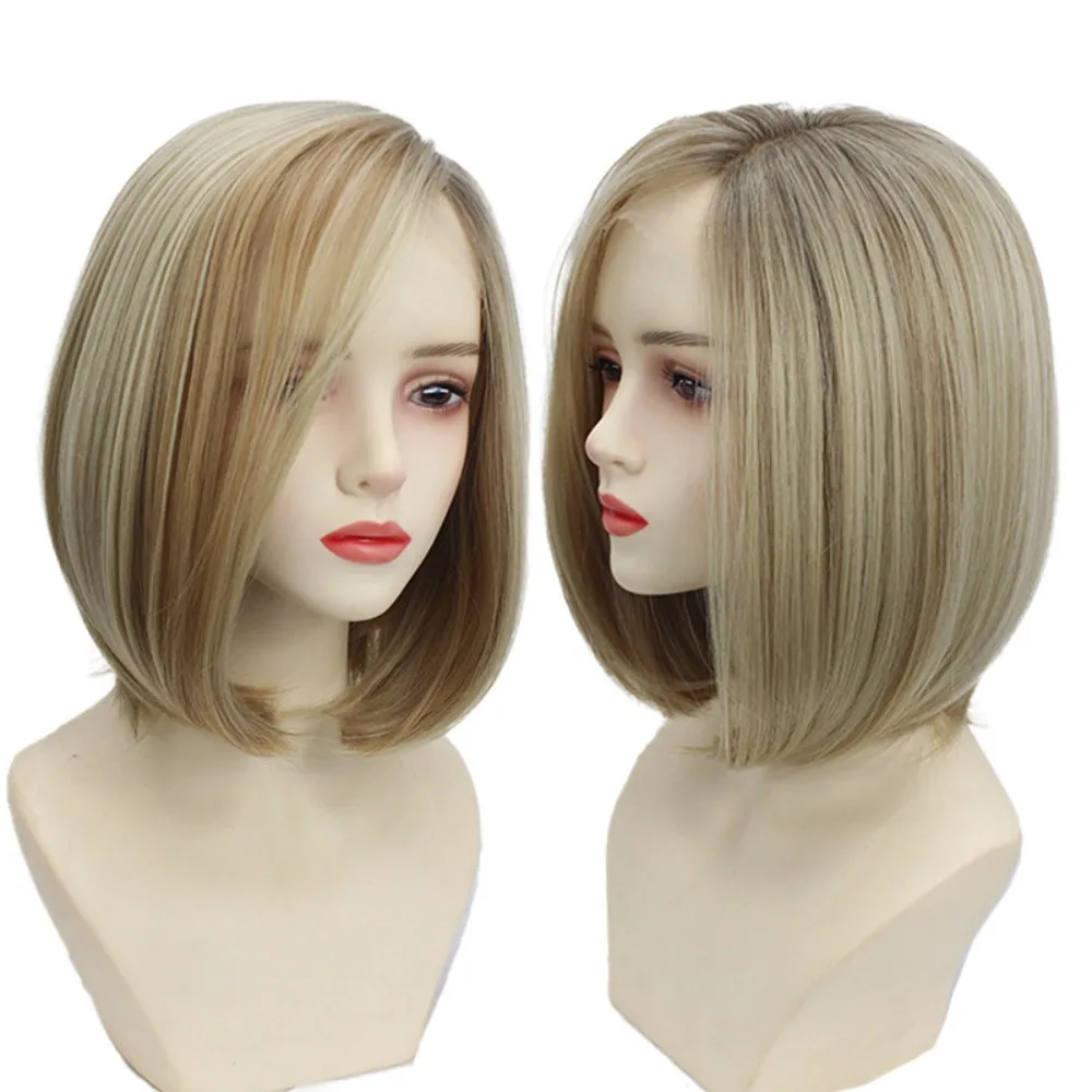 Tekken 8 Lena Cosplay Wig Face-framing Handmade Gradient Hair Lace Front
