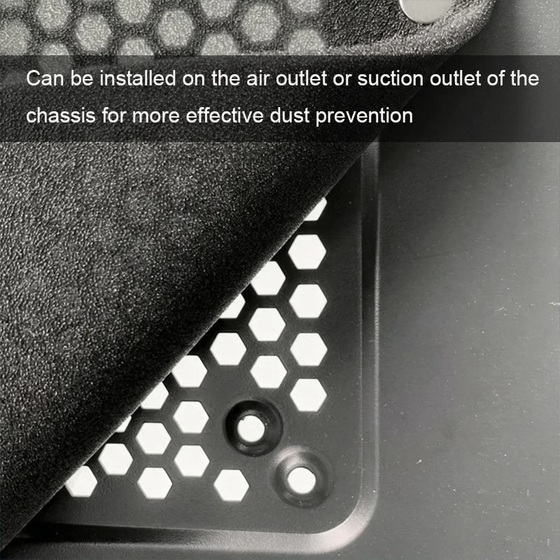 Breathable Chassis Dustproof Cotton Heat Dissipation Host Cabinet Filter Cover Side Panel Dust Cover for Computer Hardware