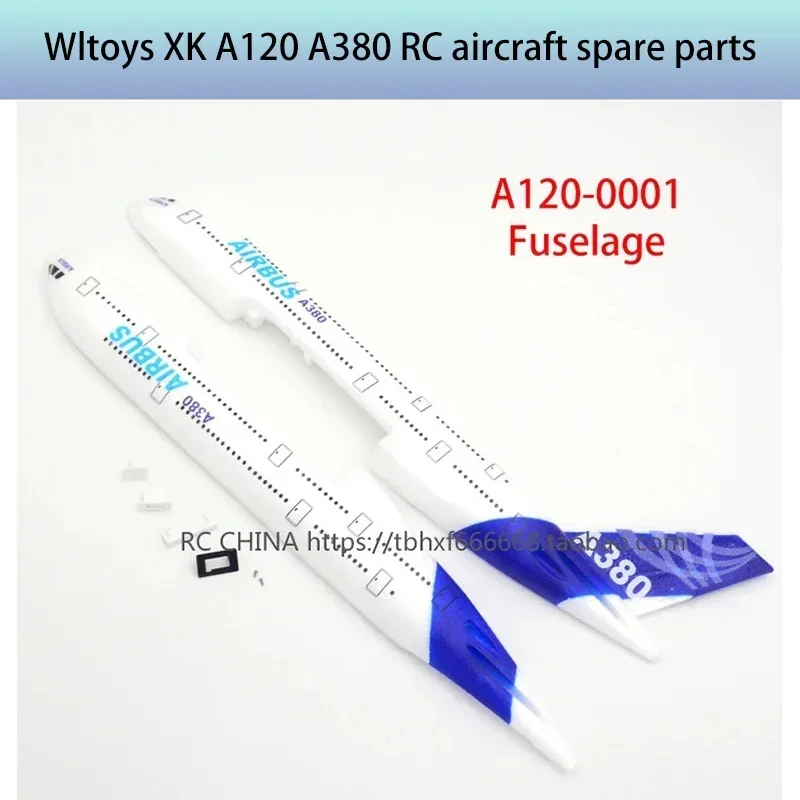 Wltoys-Pièces de rechange pour avion RC, A120, A380, hélice à lame, train d'atterrissage, moteur, récepteur, servomoteur, chargeur de lumière, télécommande