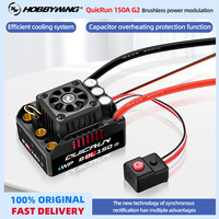 HOBBYWING QuicRun WP 8BL150 G2 Brushless ESC 3-6S 150A with LCD LED Program Card for 1/8 Scale RC Model Car Buggy Accessories