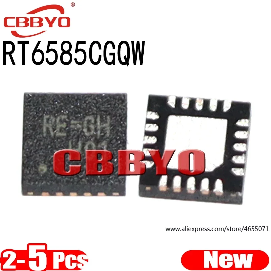 

(2-5piece)100% New RT6585CGQW RT6585C RE=.. QFN-20 Chipset