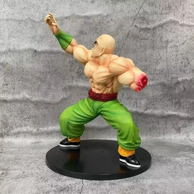24 cm/9.4in Anime Dragon Ball Figuur Gebroken arm letsel Tien Shinhan Actiefiguren Pvc Standbeeld Collection Model Speelgoed geschenken