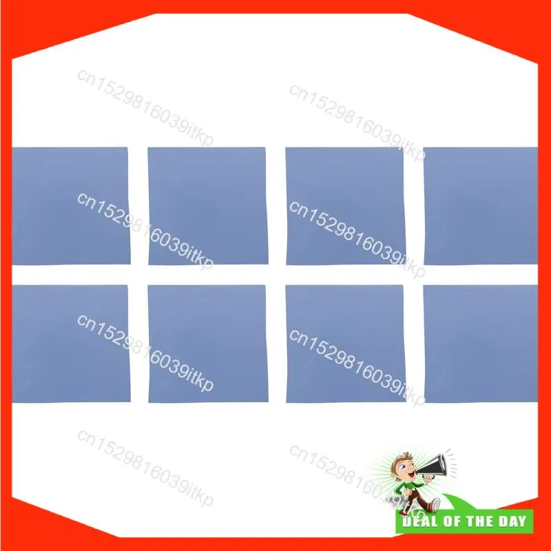 8월 8X 새로운 GPU CPU 방열판 냉각 전도성 실리콘 패드 100Mm X 100Mm X 1Mm 열 패드 고품질