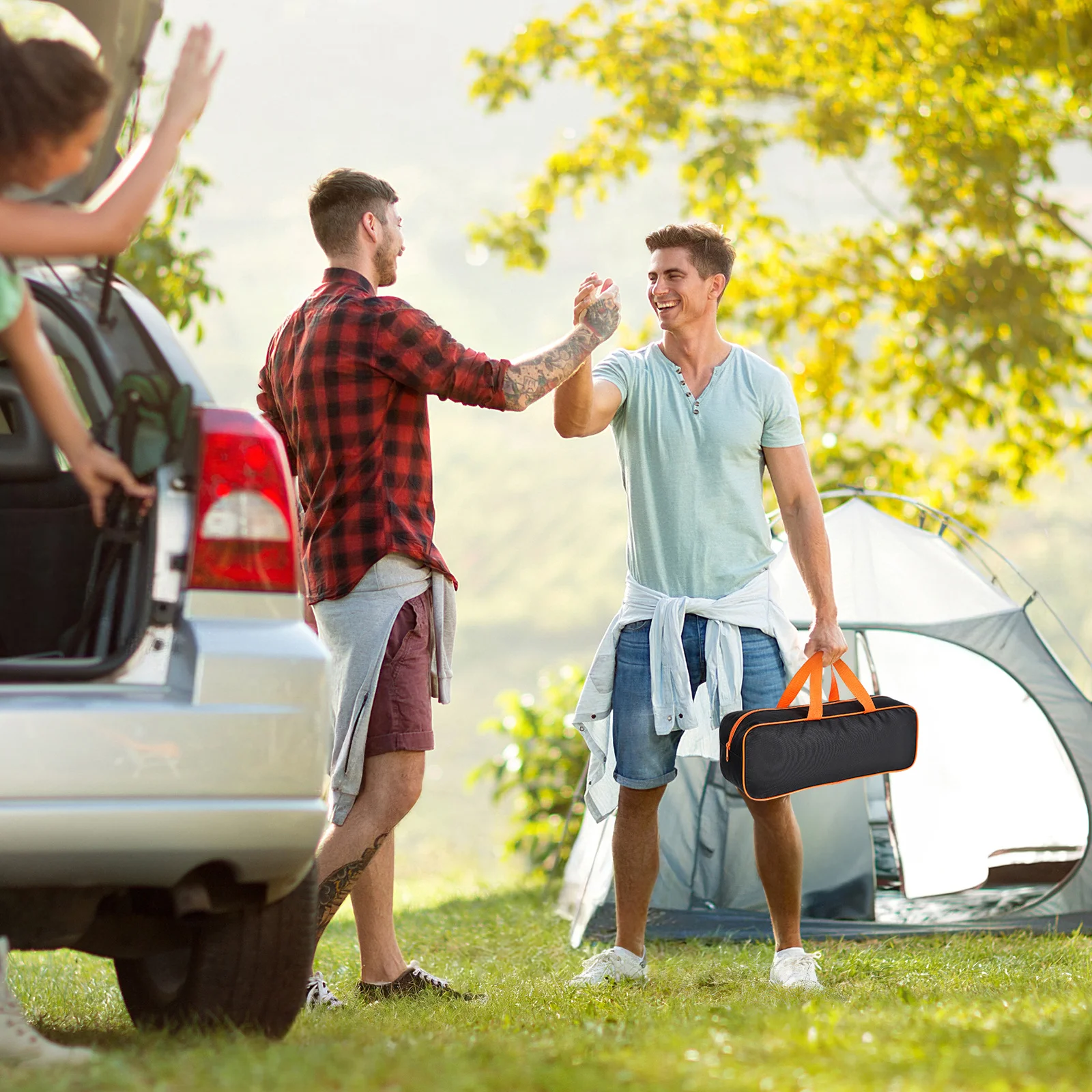 

Barbecue Tools Storage Bag Spacious Durable Grill Accessories Carry Bag Outdoor Camping Picnic Barbecue Tools Organizer