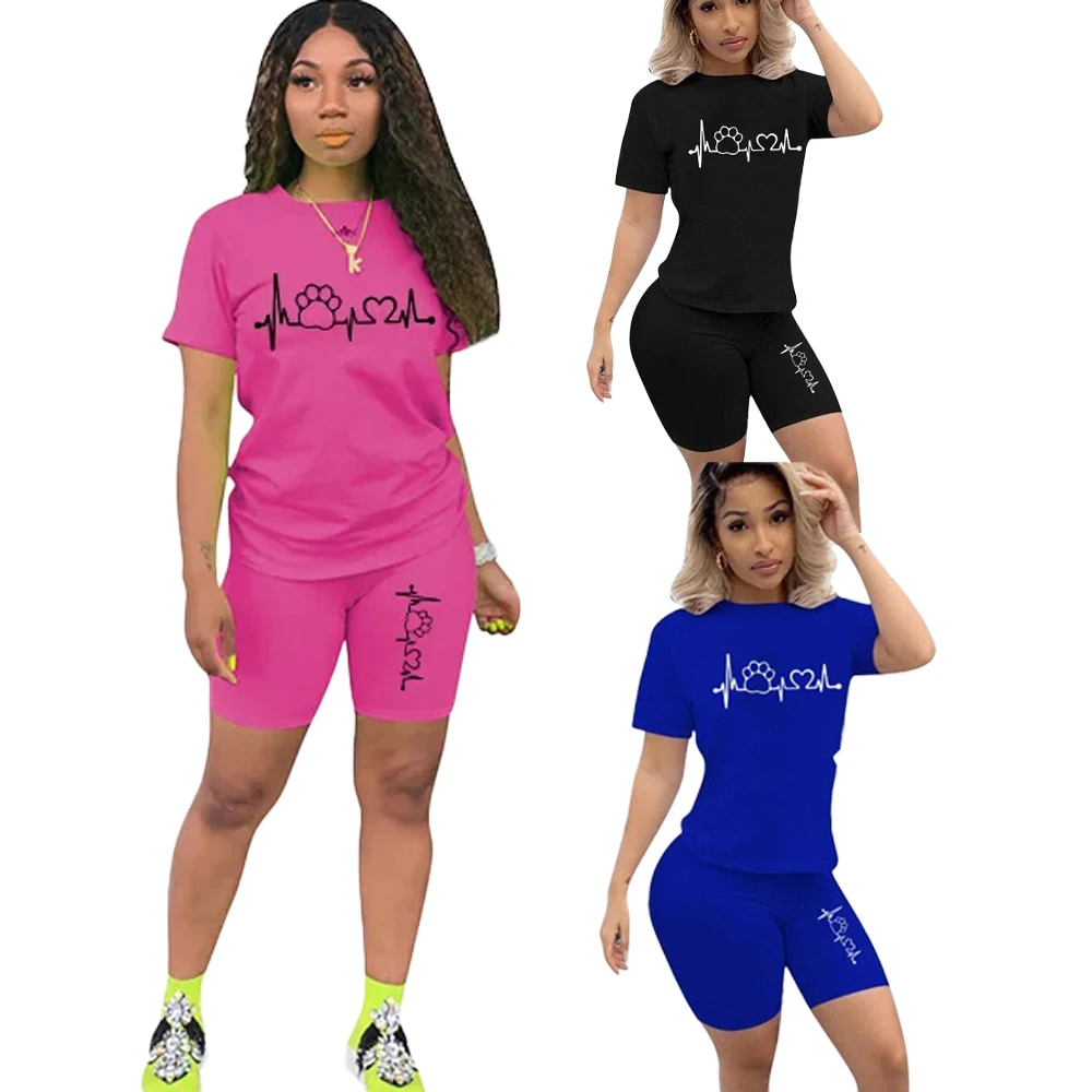 

Elegant 2-piece sets for women Elegant 2-piece sets for women Yoga Women's Exercise T-shirt + slacks Summer women's suit