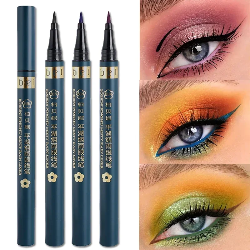 Matte Colored Liquid Eyeliner Waterproof Lasting Blue Natural Eye Liner Pencil Quick-drying Easy To Wear Eyes Makeup Cosmetics