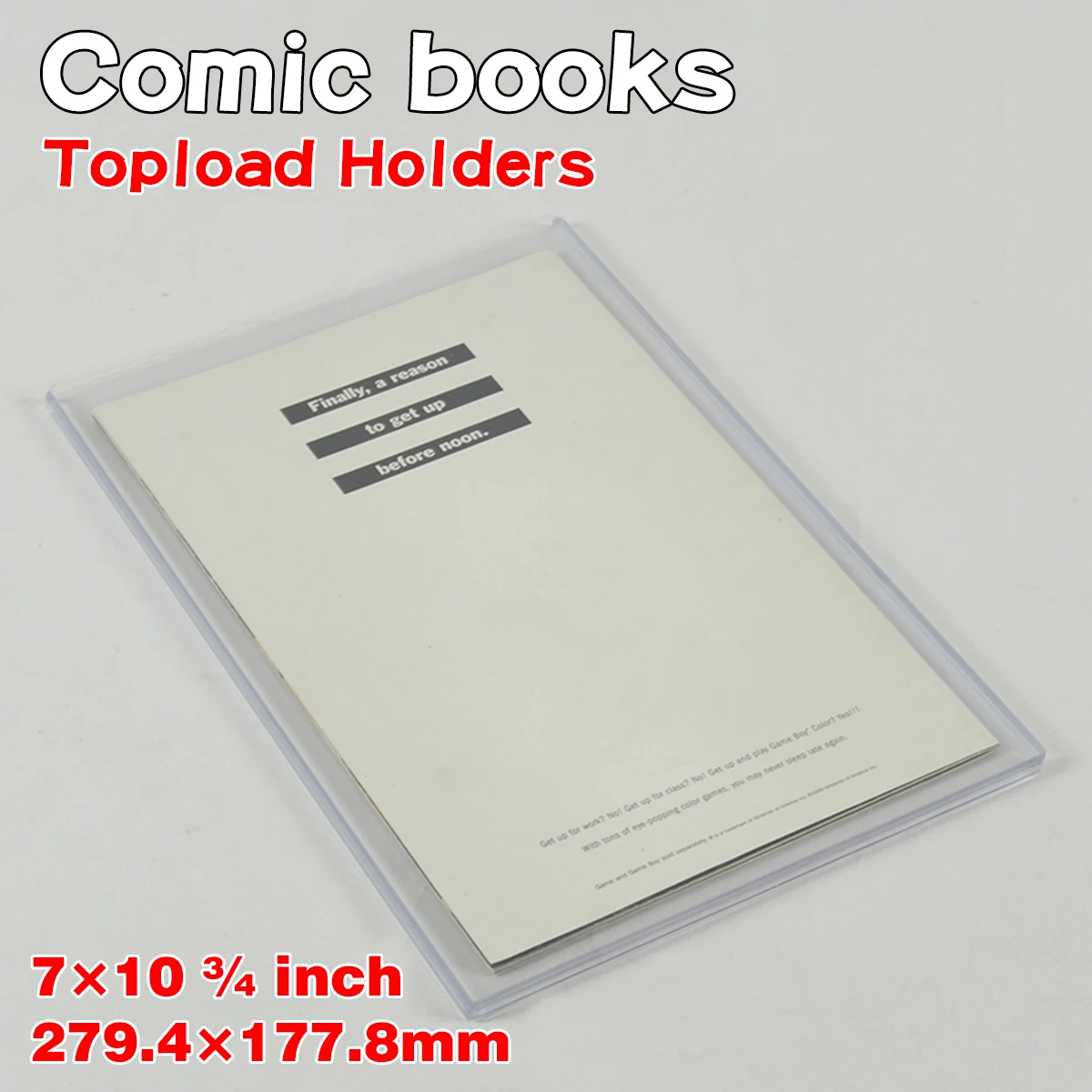 Estuche rígido protector para almacenamiento de cómics, tipo top loader, para exhibición de cómics americanos de Marvel, DC, Image y Dark Horse.