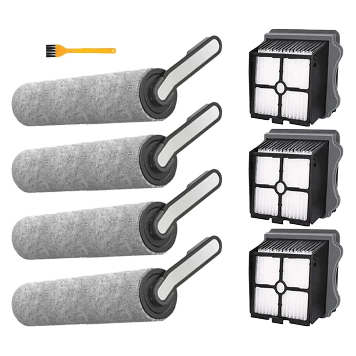 A02V-Für Tineco Floor ONE S5 Akku-Nass-Trockensauger Ersatzteile Bürstenrolle und HEPA-Filter