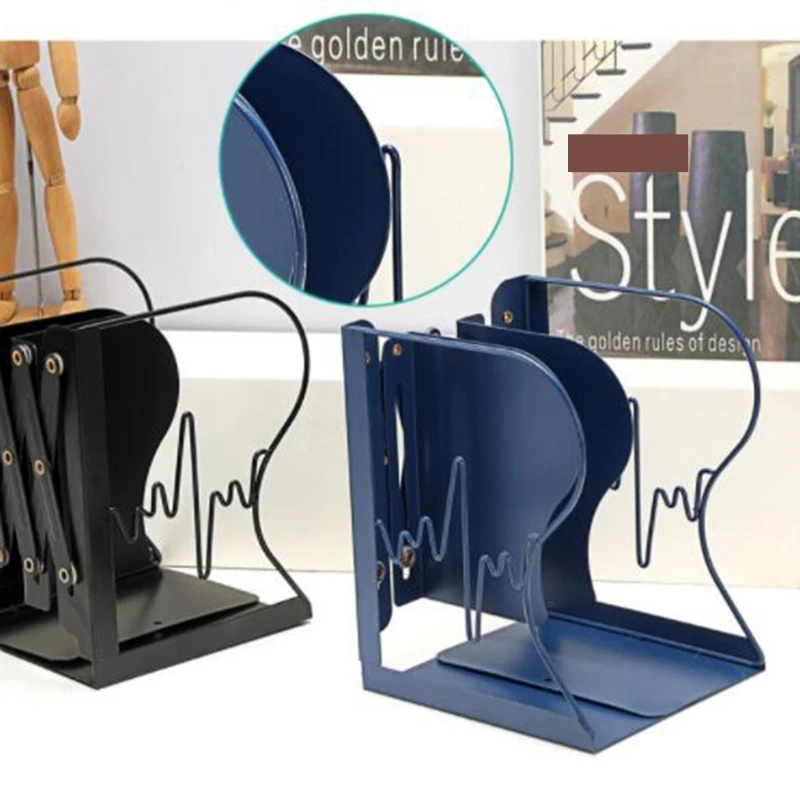 Kreative Einstellbare Buch Stopper Mehr Als 20 Pcs Bücher Kapazität Stretching Buchstützen Maganzines Organizer Halter Steht