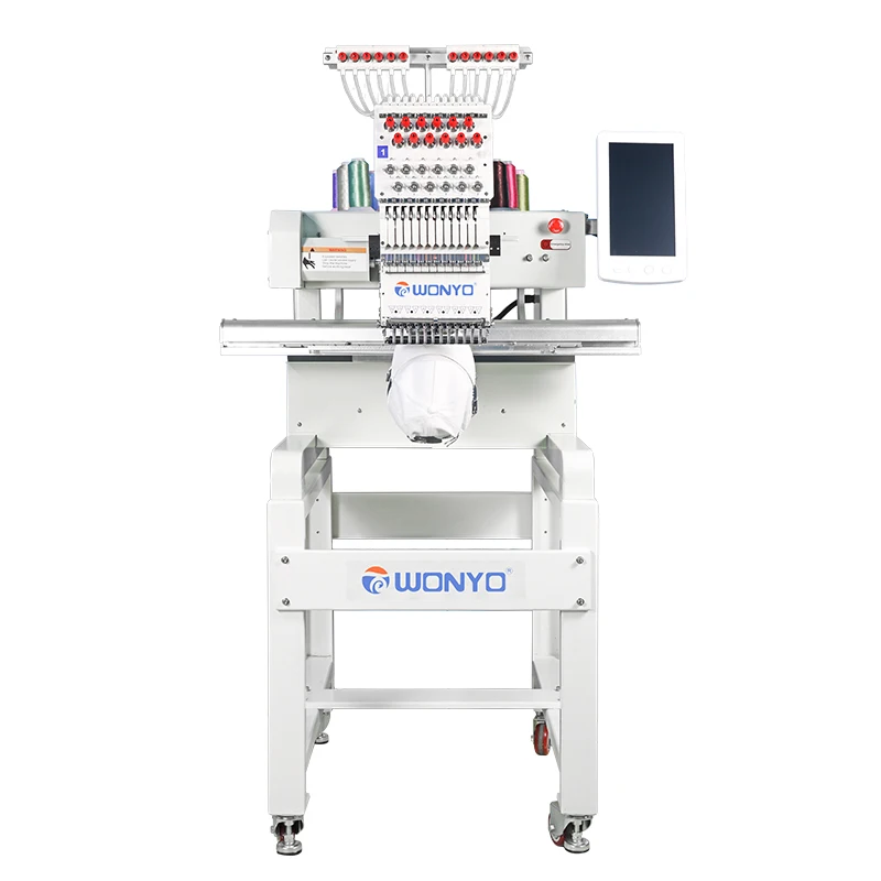 New Retail Apparel Equipment Home Use Logo Making Business Tshirt Hat Computerized Multi Head Embroidery Machine Efficient 1200