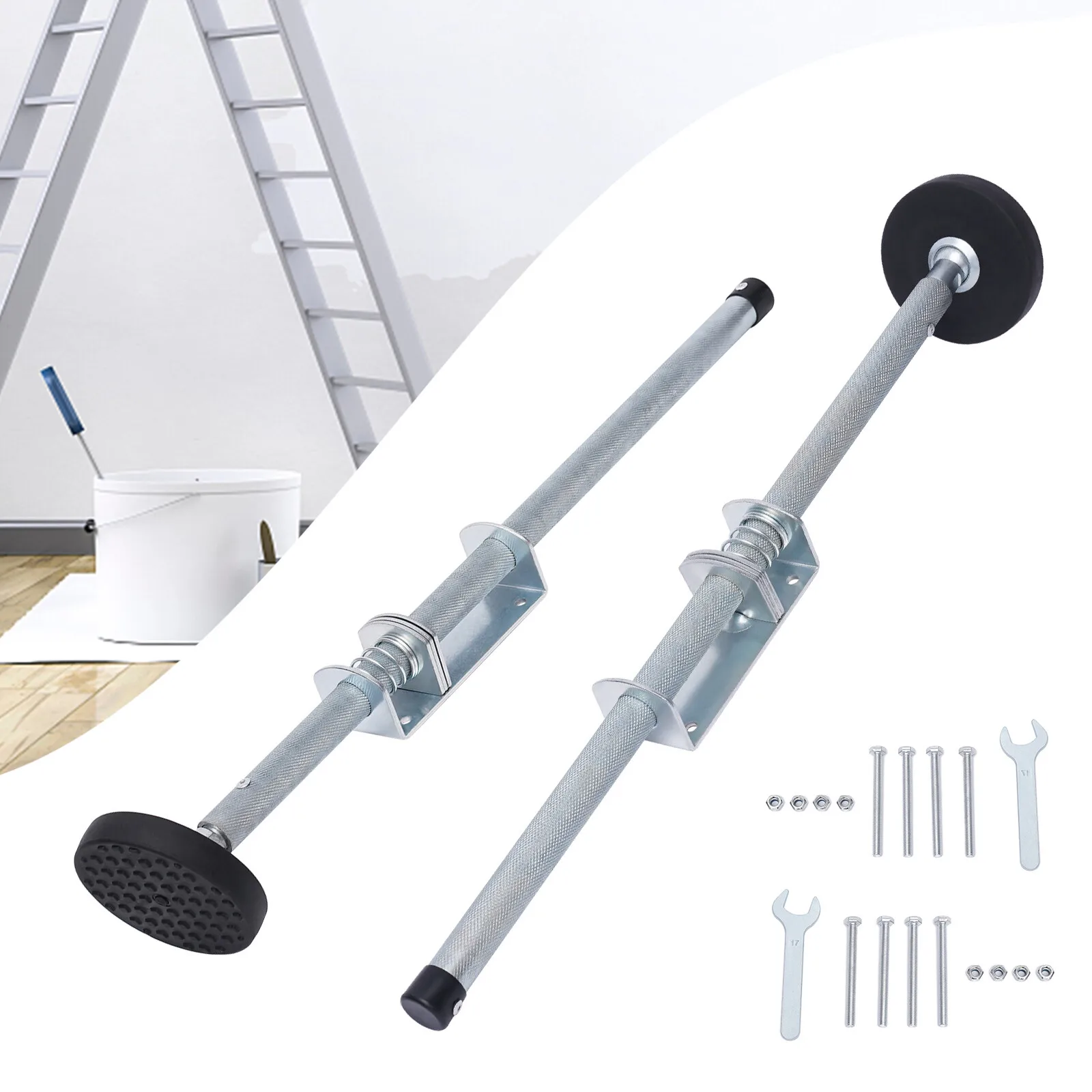 1 Pair Ladder Leveler Height Adjustable Extension Ladder Leg Ground Leveler