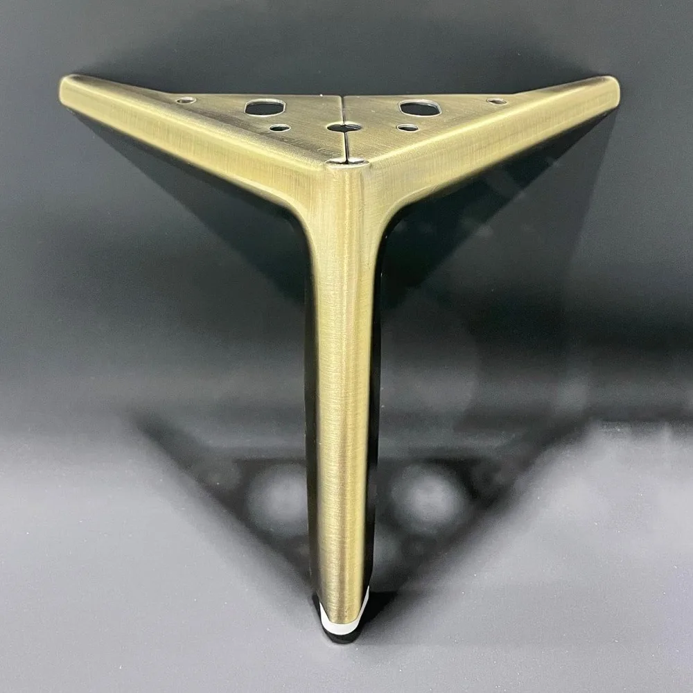 Juego de 4 patas de muebles de 15cm, patas de sofá de Metal, con almohadillas y tornillos antideslizantes, patas de repuesto de estilo moderno para muebles, 4 Uds.
