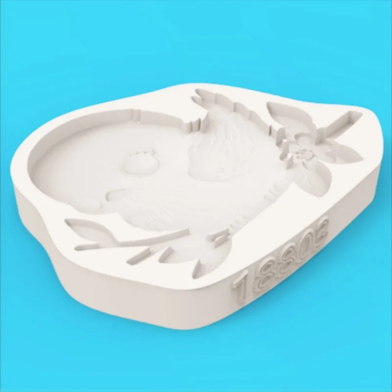 Flower Branch and Bird Shape Molds Cartoon Chocolate Fondant Making Silicone Mold - view 4
