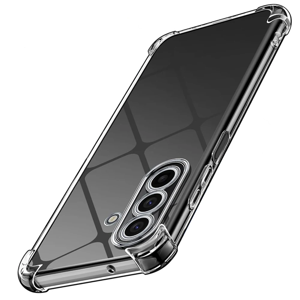 Coque en silicone antichoc pour Samsung Galaxy A17 4G 5G, coque arrière en caoutchouc souple Transparent, coque en Tpu A 17 pour SamsungA17