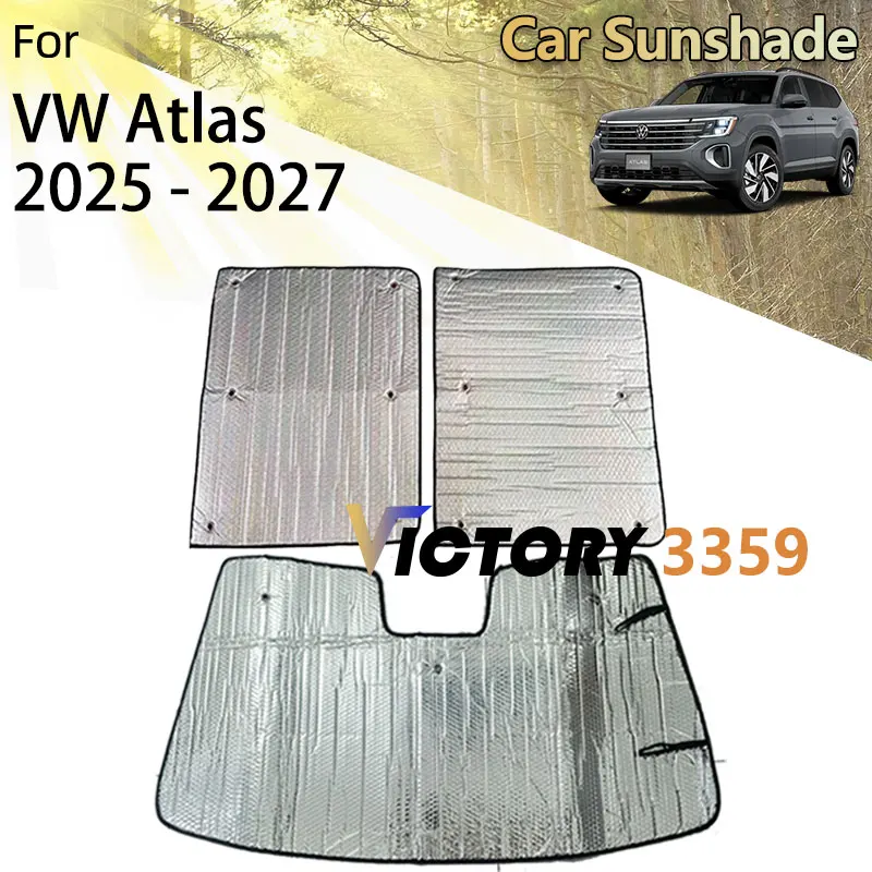 

Car For Volkswagen VW Atlas 2025 2026 2027 Accessories Teramont Pro Sunroof Sunshade Front Window Heat Insulation Sun Protection