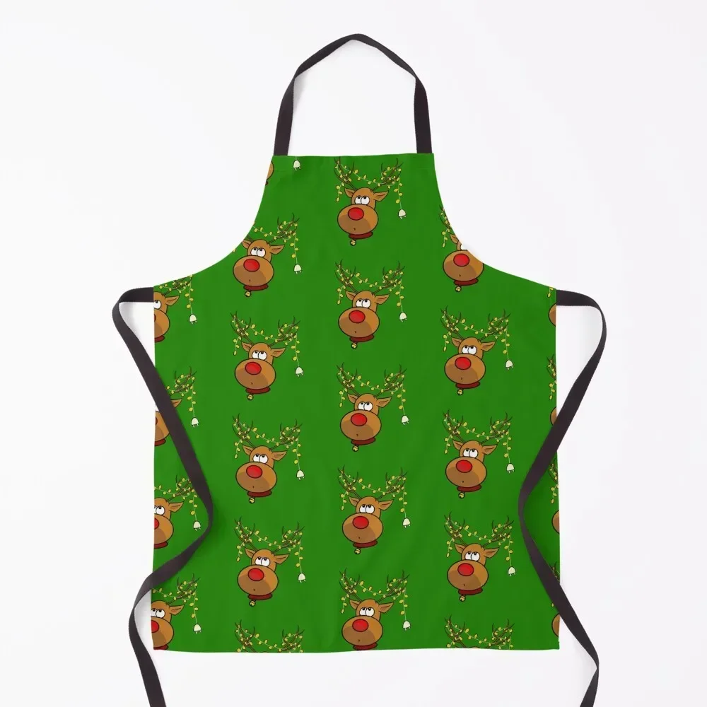 

Reindeer and lights Apron Kitchen Chef chefs kitchen woman Kitchen Special Accessories Apron