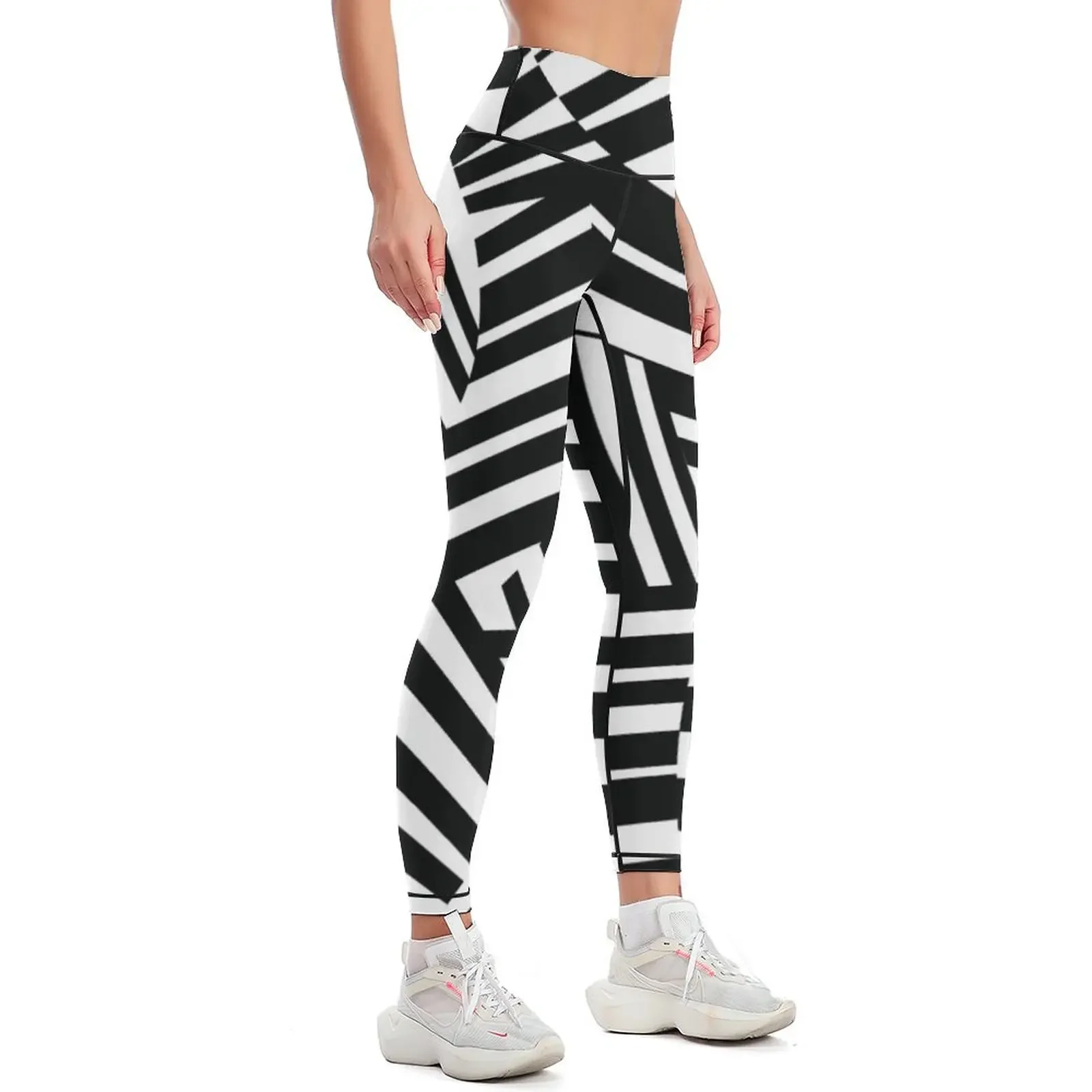 Modern Minimalist Dazzle Camouflage Leggings jogging pants Clothing fitness Womens Leggings