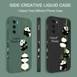 Climb Panda Phone Case For Huawei P40 P50 P30 P20 Pro Lite Nova 10 10SE 9 9SE Mate 50 50E 40 30 20 Pro Lite Cover