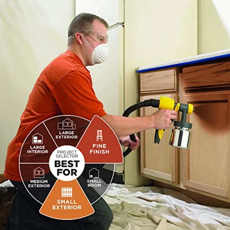 Spraytech 0518080 Control Spray Pulverizador de pintura HVLP con cable máximo 120 Vac 5 A 510 W 80 CFM 2,7 PSI 19 L D por 12 pulgadas H Multi