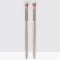 2pcs Kabuki Concealer Brush Mini Tapered Blending Makeup Brush for Undereye Buffer Liquid Cream Powder Eyeshadow Cosmetics