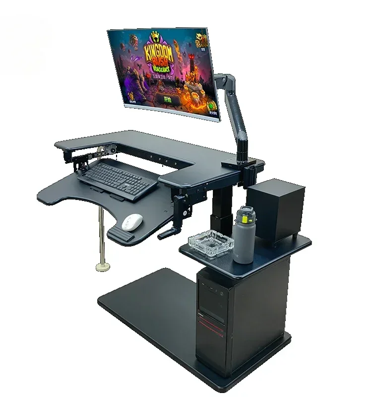 مكتب كمبيوتر متقاطع السرير، مكتب كمبيوتر مكتبي للكمبيوتر المحمول، طاولة بجانب السرير، طاولة رفع، طاولة كسول، دعامة تعليق لقمرة القيادة