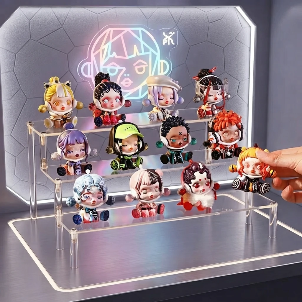 Clear Acrylic Display Stand For Anime Figures Cupcake Shelf Organizer Desserts Holder Jewels Display Risers Stand Perfume Stand