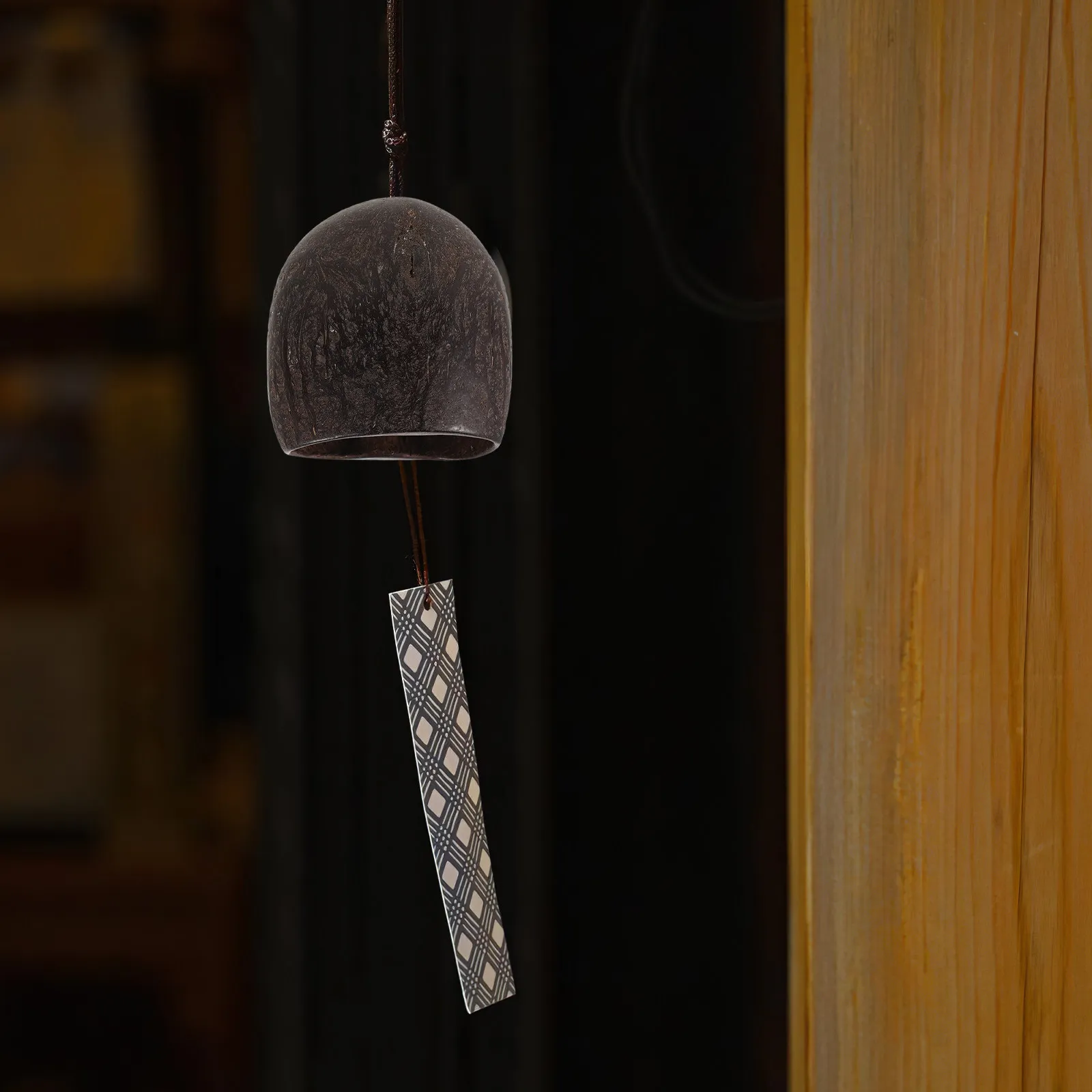 6Pcs African Nutshell Charms for Wind Chimes - Natural Rustic DIY Hanging Pendants Wind Chime Making Supplies Outdoor Garden