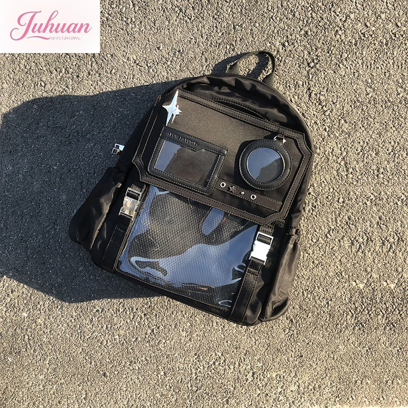 Japanese Two-dimensional Backpack Large Food Volume College Neutral Student Class Computer 40cm Baby Bag Double Shoulder Lta Bag