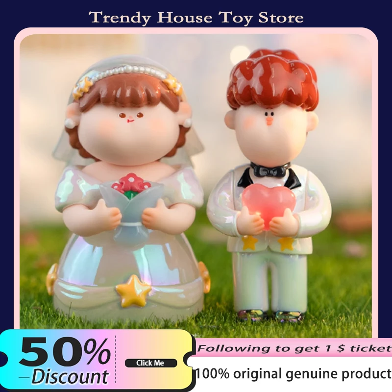 

Новая свадебная серия AMLLS, фигурки игрушек, мультяшная версия Q, модная кукла, Коллекционная модель, настольные украшения, подарочная коробка, свадебный подарок