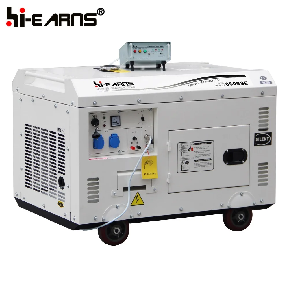 6000 Watts 220V 30L fuel tank 12h working time dies el generator with ATS