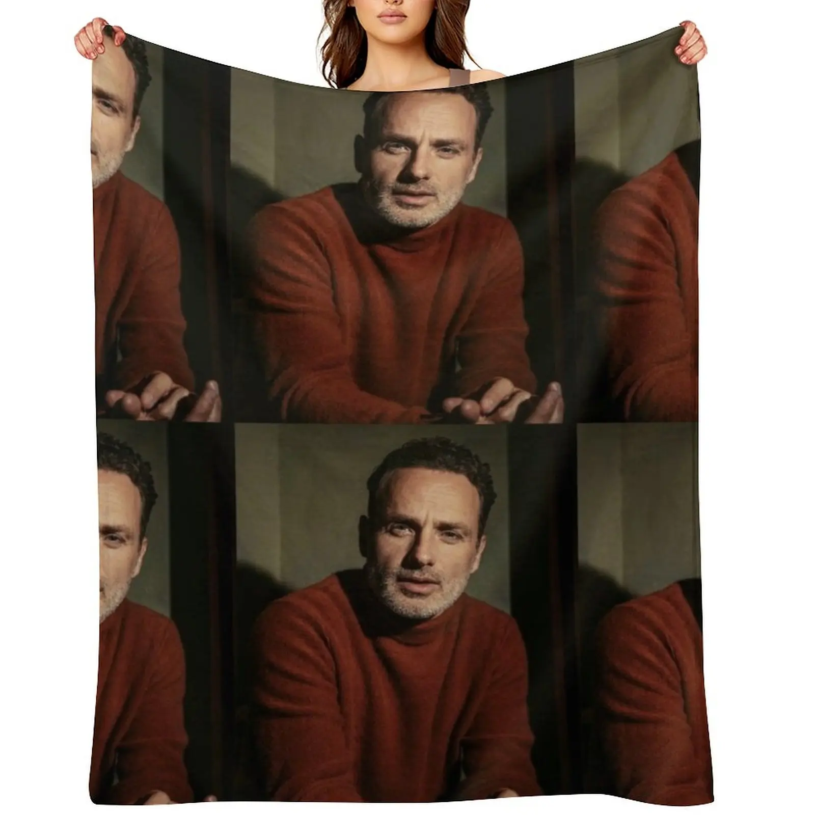 

Andrew Lincoln Throw Blanket Bed Fashionable Furrys Plush Camping Blankets