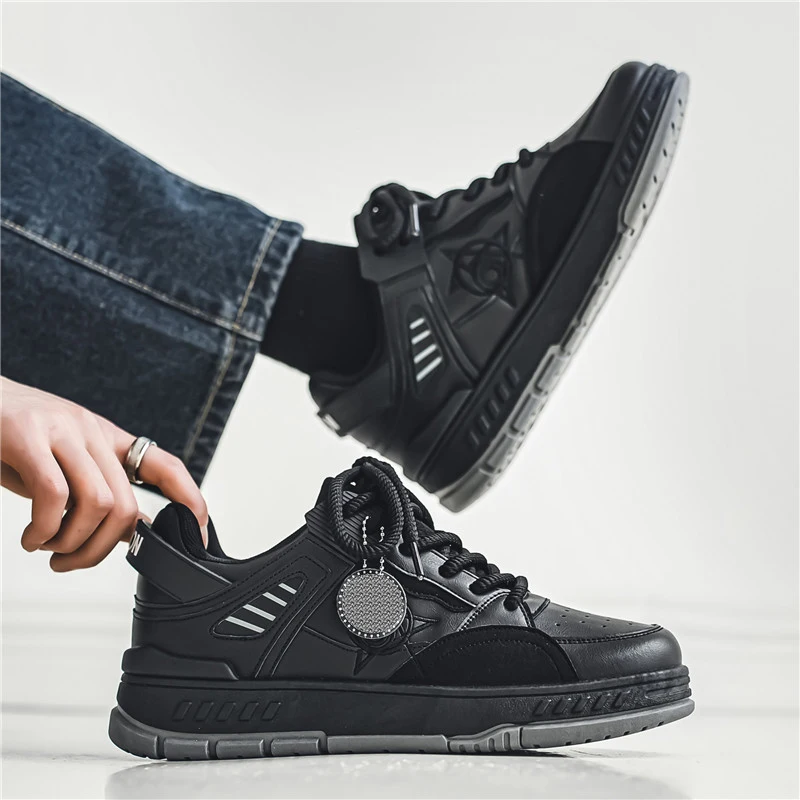 

Outdoor High-top,Thick-soled, Height-increasing Men's Large-sized Leather Lace-up Shoes in Multiple Colors To Choose From