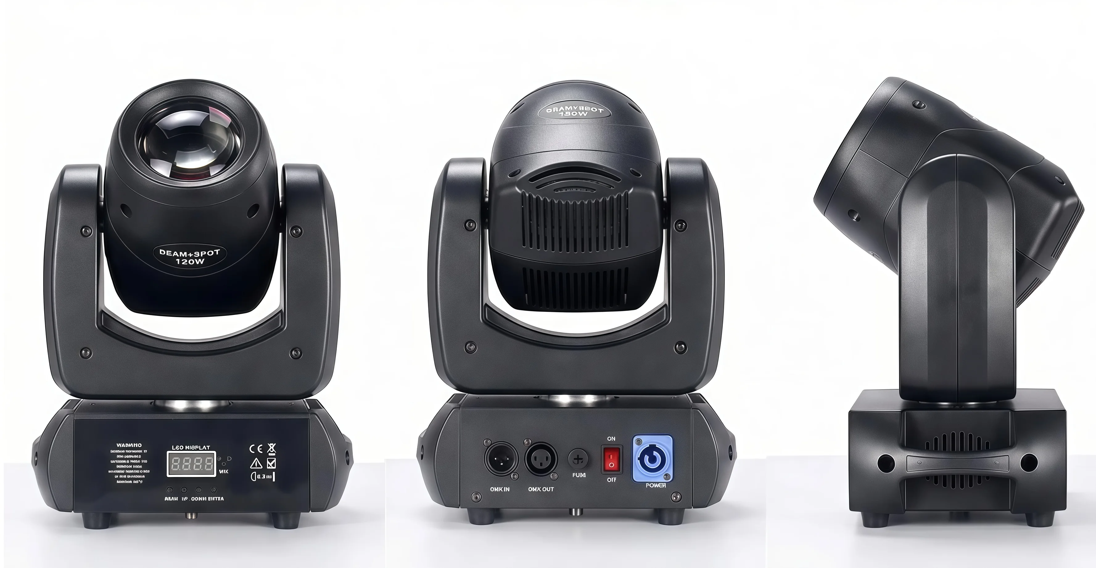 Moving Head Stage Light 120W LED With Sound Activated DMX512 Control Professional DJ Spotlight For Disco Events Church Show Bar