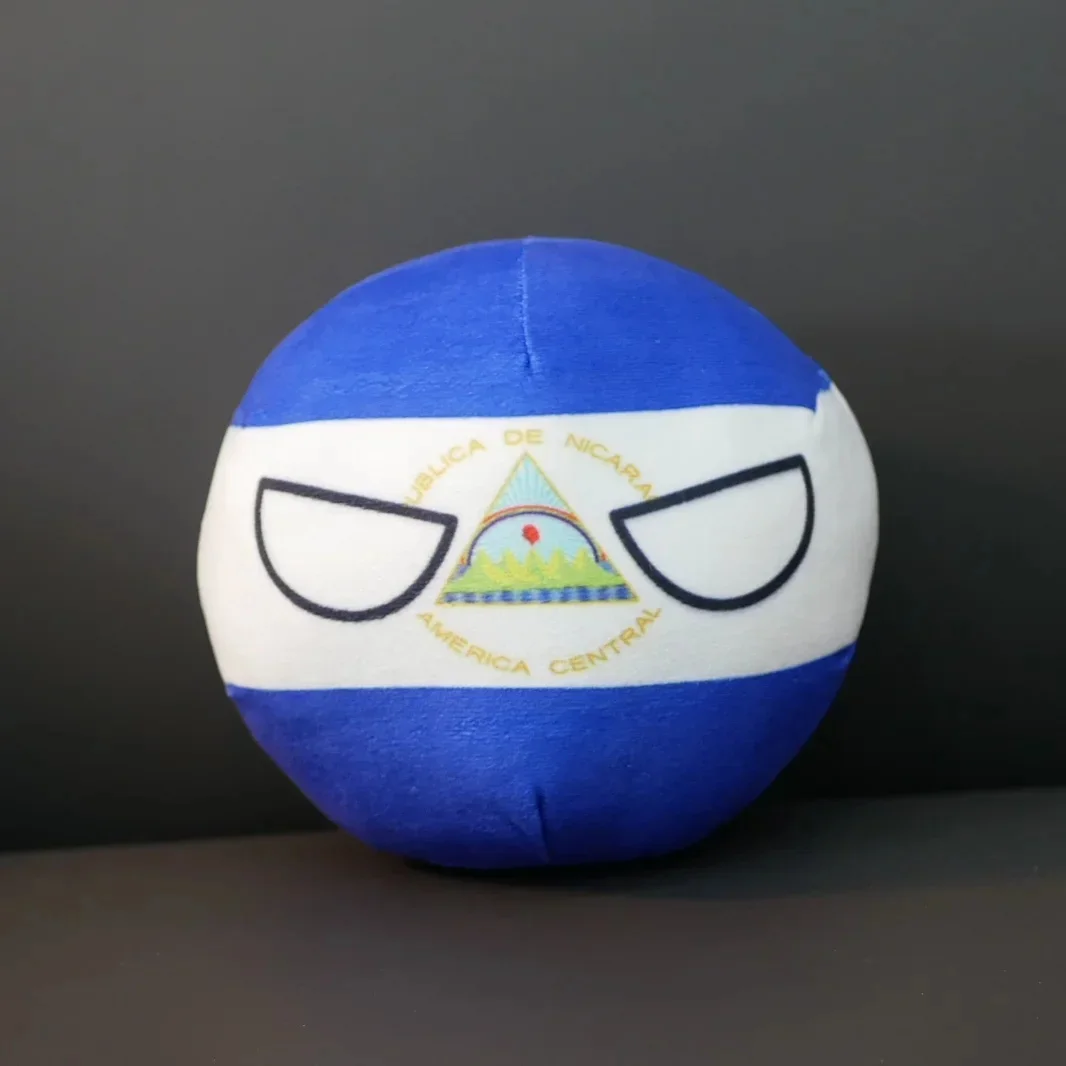 Countryballs llavero de peluche muñeca EE. UU. Canadá América Jamaica Dominica Cuba México bola Polonia bola juguete colgante relleno para regalo