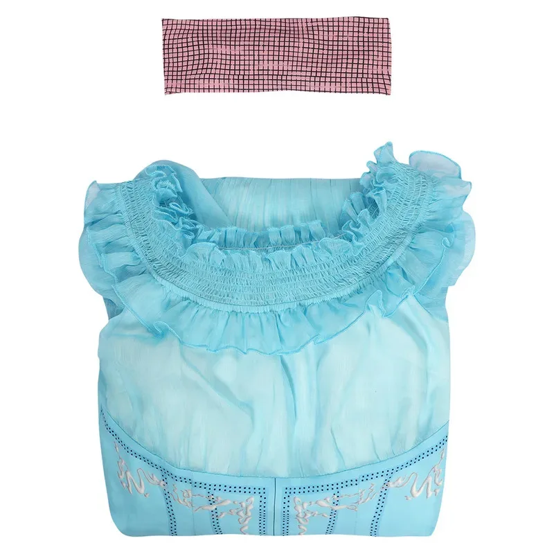 Элегантное синее платье принцессы в стиле фэнтези 2023, костюм для косплея в стиле живого кино, маскировка для взрослых и женщин fy1;