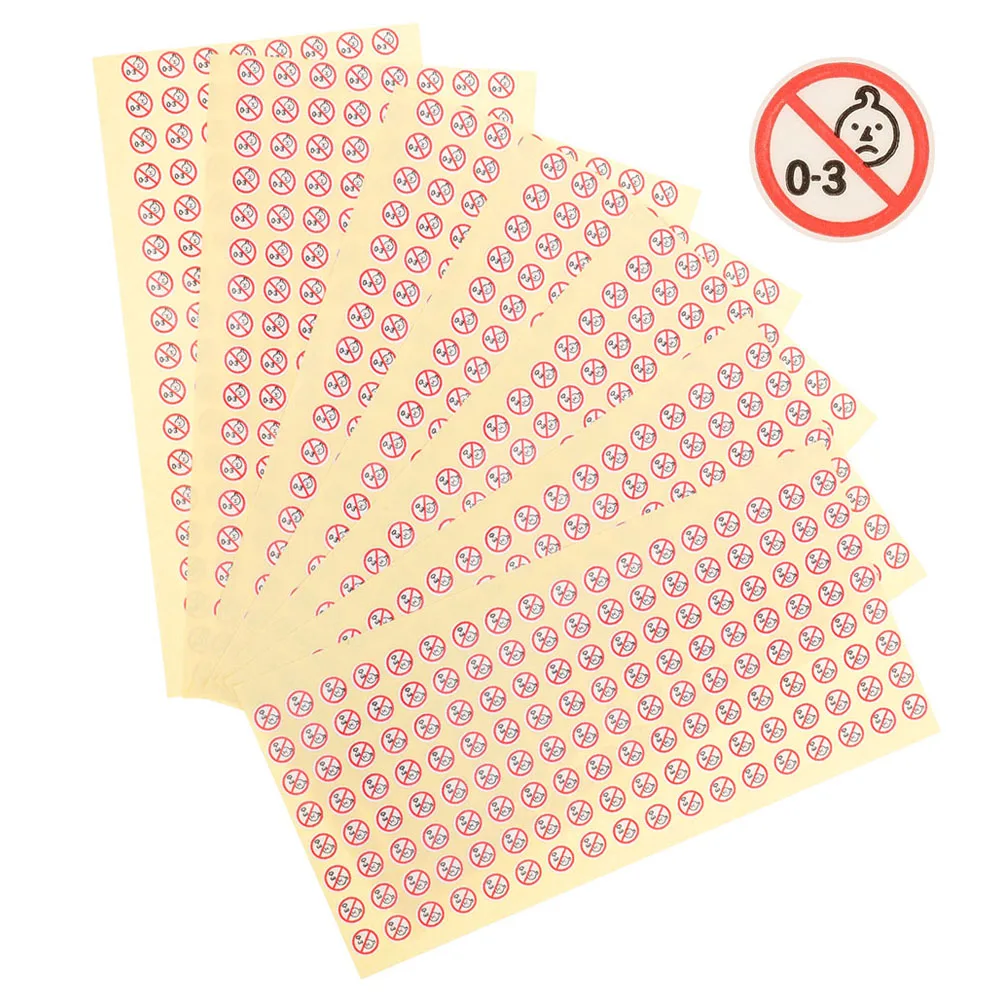 

500pcs Baby Stickers Adhesive Labels for Toys Food Design Easy Decals Stickers Safety Label Decal Application