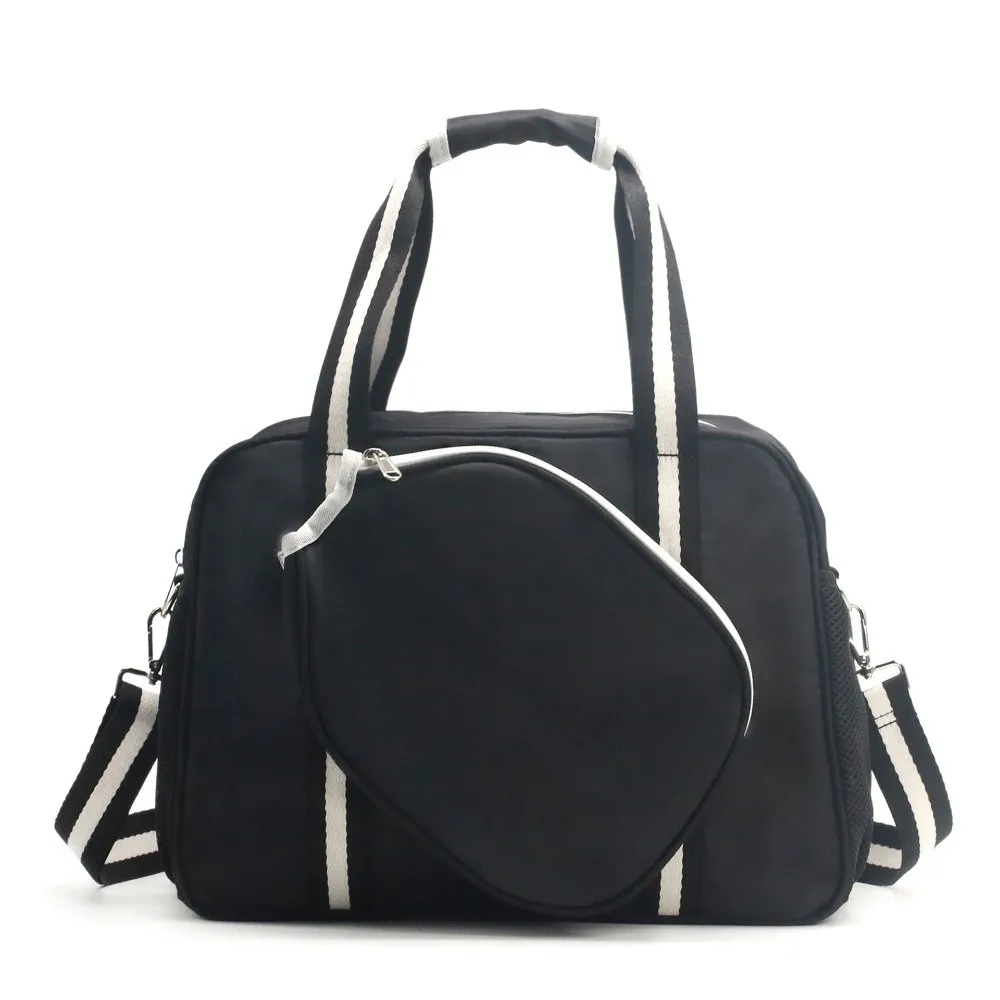 حقيبة كتف مضرب كرة البيسبول من النايلون مقاومة للماء وحزام قابل للتعديل وحقيبة يد كرة البيسبول ذات سعة كبيرة