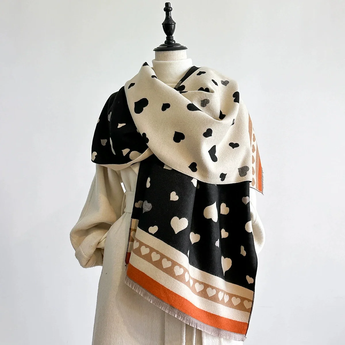 

Новая мода женский мусульманский хиджаб длинный шарф весна и осень теплый шарф пашмина шаль платок накидка платок 2025