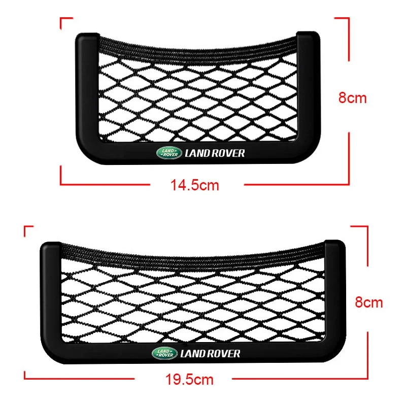 Car Storage Net Bags Mesh Pockets Organizer Car Seat Side Back Storage Net Bags For Land Rover Freelander Range Rover Velar