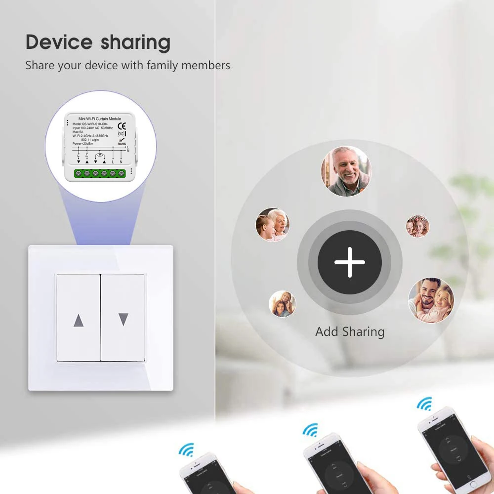 Tuya WiFi Zigbee 스마트 커튼 스위치 모듈 연결 롤러 블라인드 셔터 전기 모터 Alexa Google 홈 스마트 라이프와 함께 작동