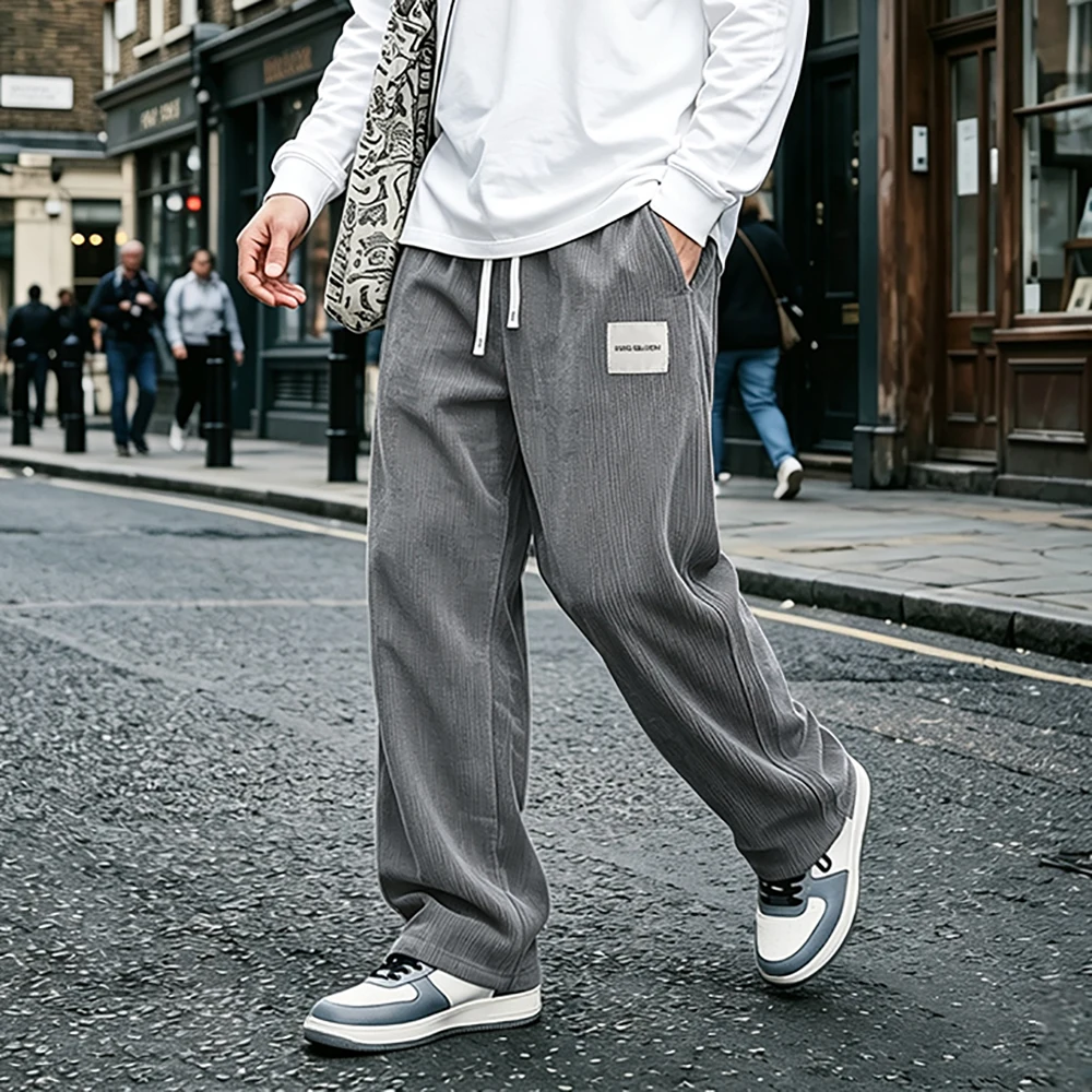 Men's Casual Long Pants Cordur - Men Fashion King 评论和价格