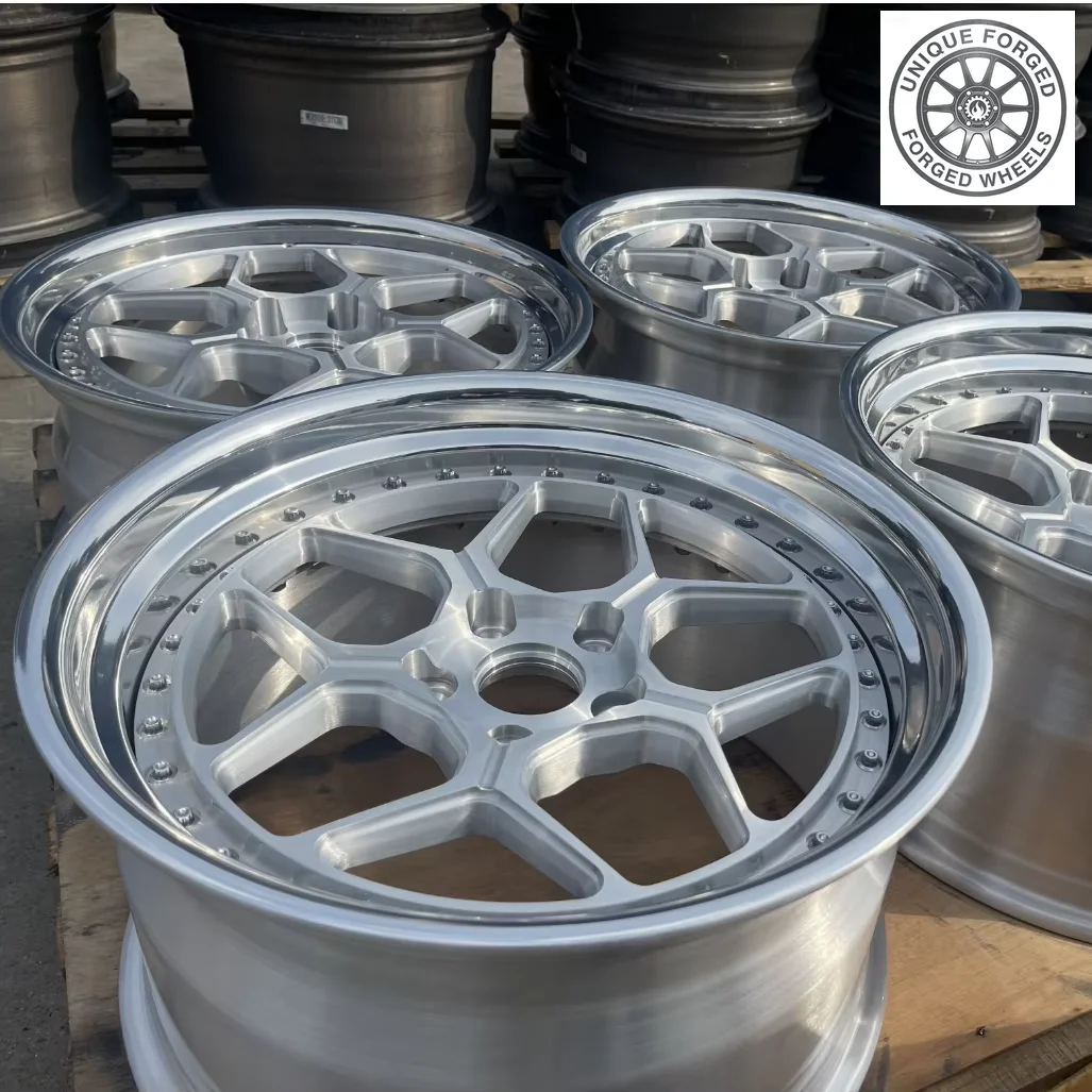 

Customized 2/3 Pieced of Forged Alloy Drag Racing Car Wheels 5x114.3 5x130 5x120 5x112 20 21 28 30 Inch Rims Brushed