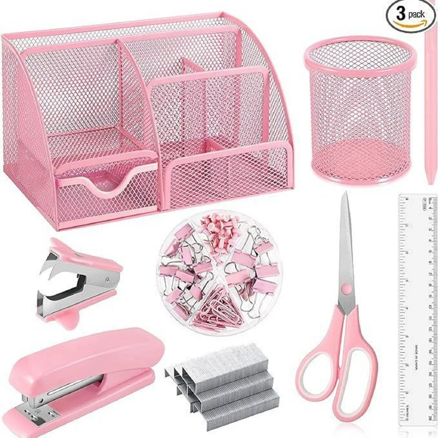 

Makeasy Stationery Supplies Set Office Desk Organizers And Accessories Desktop Storage School Stationeries Organizer Set