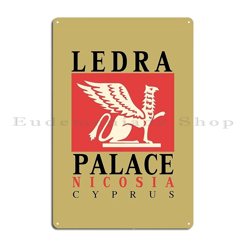 Retro Vintage Ledra Palace Hotel Nicosia Cyprus Metal Plaque Poster Cinema Wall Plaque Garage Create Party Tin Sign Poster