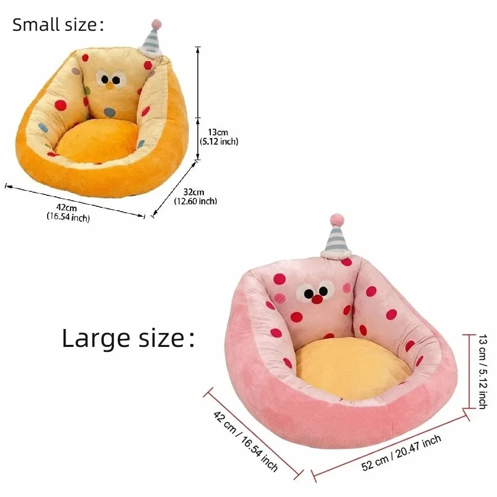 Cartoon Design Floor Pouf Soft Material Comfortable Sitting Floor Sofa Plush Fabric Anti-Slip Bottom Children's sofa Bay Window image 6