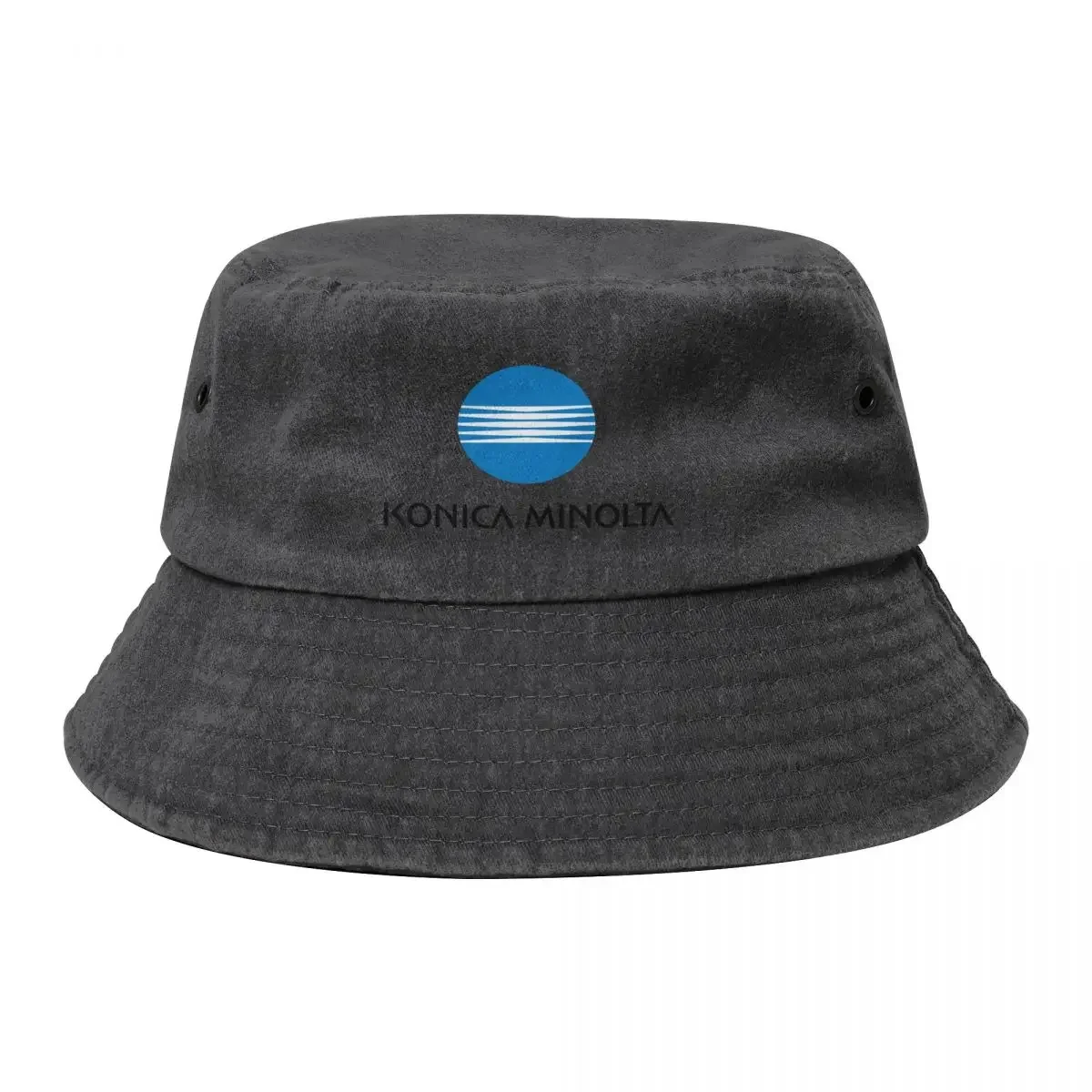 Retro Vintage Konica Minolta Logo Bucket Hat summer hat Military Tactical Cap Sun Hats For Women Men's