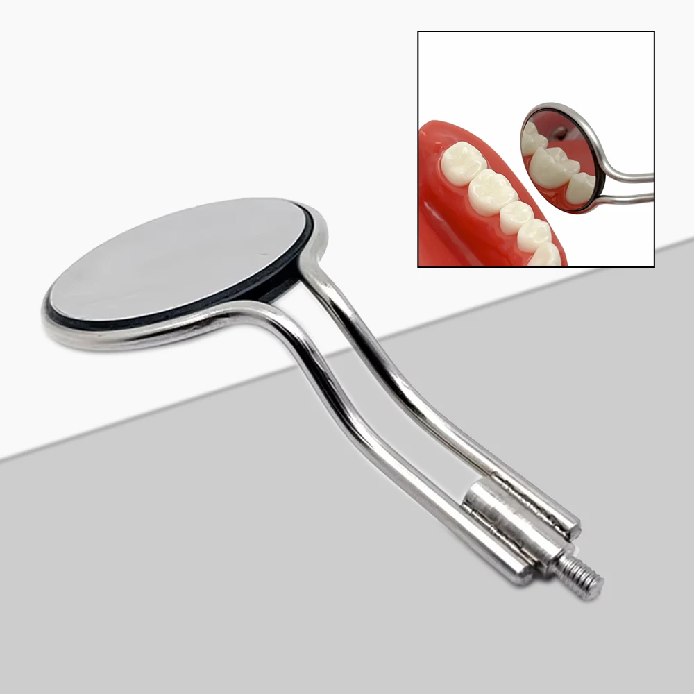 

Стоматологическое двустороннее зеркало для рта, противотуманное многоразовое зеркало с родиевым покрытием для стоматолога, стоматологические инструменты, профессиональные