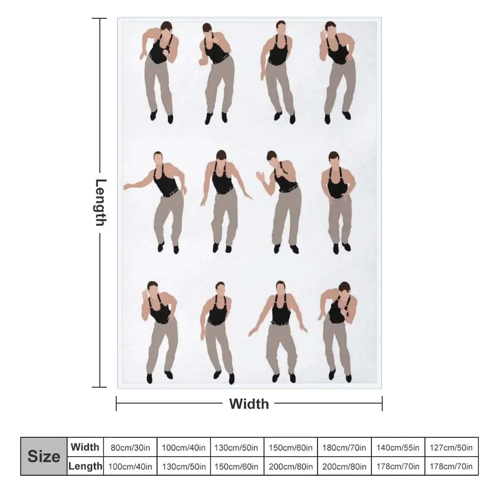 Van Damme's Safety Dance - JCVD 1989 Throw Blanket Quilt Summer Bed linens Sofa Blankets